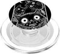 Arte urbana retrò Meow Gang Thug Cats Scratch Life PopSockets PopGrip per MagSafe