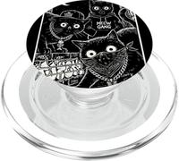Arte urbana retrò Meow Gang Thug Cats Scratch Life PopSockets PopGrip per MagSafe