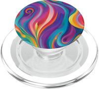 Arte vibrante di colore del flusso astratto PopSockets PopGrip per MagSafe