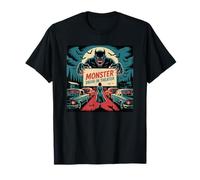 Arte vintage del film horror drive-in retrò con mostri Maglietta