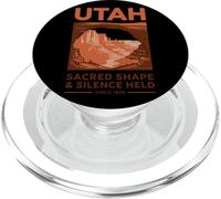 Arte Vintage del Utah: Forma Sacra e Silenzio dal 1896 PopSockets PopGrip per MagSafe