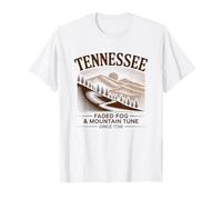 Arte Vintage delle Montagne del Tennessee Maglietta