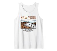 Arte Vintage di New York: Acqua e Luce Inquieta Canotta