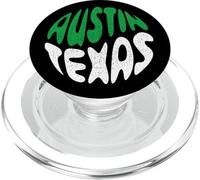 Arte vintage retrò Austin Texas Bubbly Circle invecchiata PopSockets PopGrip per MagSafe