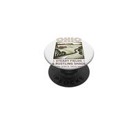 Arte Vintage Rustica dei Campi dell'Ohio PopSockets PopGrip Adesivo