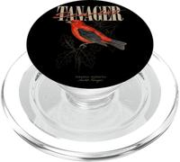 Arte vintage Scarlet Tanager Bird Watching Nature Love Birds PopSockets PopGrip per MagSafe