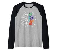Arte vs. Scienza - Fisica Chimica Matematica Nerd Artista Maglia con Maniche Raglan