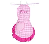 ARTEA DI ALICE Grembiule Personalizzato - Grembiule da Cucina Personalizzato, Grembiule Cucina Bambina, Accessori Cucina, Grembiule Personalizzata, Idee Regalo Bambina (FUCSIA, Taglia BAMBINA)