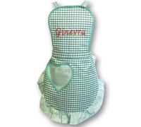 ARTEA DI ALICE Grembiule Personalizzato - Grembiule da Cucina Personalizzato, Grembiule Cucina Bambina, Accessori Cucina, Grembiule Personalizzata, Idee Regalo Bambina (VERDE ACQUA, Taglia BAMBINA)