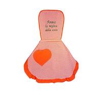 ARTEA DI ALICE Grembiule Personalizzato - Grembiule da Cucina Personalizzato, Grembiule Cucina Bambina, Accessori Cucina, Grembiule Personalizzata, Idee Regalo Bambina (ARANCIONE, Taglia BAMBINA)