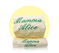 ARTEA DI ALICE Set Asciugamani Personalizzati - Asciugamani Personalizzati Con Nome, Asciugamani Bagno Viso e Bidet, Asciugamano Asilo Personalizzato, Set Bagno, Asciugamano Personalizzato