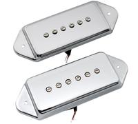Artec Alnico 5 P90 Dog Ear Set Pick Up Single Coil Manico Ponte per Chitarra Elettrica tipo ES330 Casino, Cromato