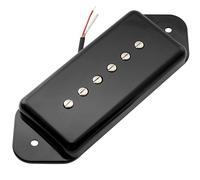 Artec ASA91 Alnico 5 P90 Dog Ear Pick Up Single Coil Ponte 7,5K per Chitarra Elettrica, Nero