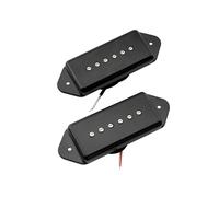 Artec ASA91 Black Alnico 5 P90 Dogear Single Coil Guitar Neck Bridge Pickups Set