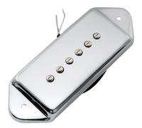 Artec ASA92 Alnico 5 P90 Dog Ear Pick Up Single Coil Manico 7,5K per Chitarra Elettrica tipo ES330 Casino, Cromato