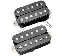 Artec HBA115 Alnico 5 Scoperto Set Pick Up Humbucker Manico Ponte per Chitarra Elettrica, Nero