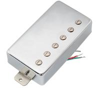 Artec LPA210 Chrome Alnico 5 Covered Humbucker Bridge Pickup For Les Paul Guitar