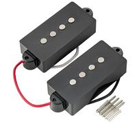 Artec POA4 Alnico 5 Tono Vintage Split Pick Up Humbucker P-Bass Set 8,4K per Basso Elettrico 4 Corde Precision Bass, Nero