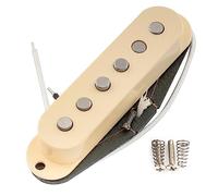 Artec SSA-12 Vintage Staggered Alnico 5 Pick up Single Coil Manico 6,3K per Chitarra Elettrica tipo Strat, Crema