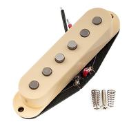 Artec SSA-12 Vintage Staggered Alnico 5 Pick up Single Coil Ponte 6,5K per Chitarra Elettrica tipo Strat, Crema