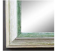 Artecentro cornice per quadri tele - shabby chic bianco-colore in legno varie misure offerta (bianco/verde, 70x90)