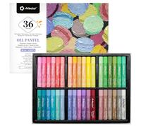 Artecho Set di 36 pastelli a olio per macaron, morbidi, per pittura, disegno, miscelazione (10 x 70 mm)