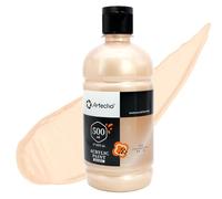 Artecho Vernice acrilica color oro champagne - Bottiglia grande da 500 ml, vernice artigianale per tela, rocce, legno, tessuto, ceramica, atossico