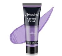 Artecho Vernice Acrilica per Arte, Viola Chiaro, 120 ml, per Legno, Tessuto, Artigianato, Tela, Pelle e Pietra, Colori Acrilici per Dipingere Adatto per Principianti e Pittori Professionisti