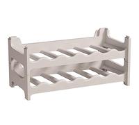 ARTECSIS Cantinetta Portabottiglie in Plastica Modulare 12 Bottiglie Grigio Granito