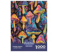 Artee botanica con funghi Botanica 1000 Pezzi Jigsaw Puzzle Adulto Per Gioco Familiare Gioco Education Regalo Per Amore E Amico Decorazione Interna Unica Stress Relief Toy 70x50cm/1000pcs