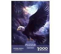 Artee con aquila in volo Animale 1000 Pezzi Jigsaw Adulto Puzzle Decorazione Interna Unica Gioco Education Regalo Per Amore E Amico Per Gioco Familiare Stress Relief Toy 70x50cm/1000pcs