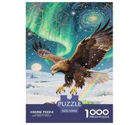 Artee con aquila in volo Animale 1000 Pezzi Jigsaw Puzzle Adulto Per Gioco Familiare Gioco Education Regalo Per Amore E Amico Decorazione Interna Unica Stress Relief Toy 70x50cm/1000pcs