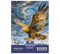 Artee con aquila in volo Per Adulti Puzzle 1000 Pezzi Animale Jigsaw Gioco Education Decorazione Interna Unica Per Gioco Familiare Regalo Per Amore E Amico Stress Relief 70x50cm/1000pcs