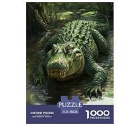 Artee con coccodrilli e rettili Jigsaw Puzzle Animale 1000 Pezzi Adulto Regalo Per Amore E Amico Per Gioco Familiare Gioco Education Decorazione Interna Unica Stress Relief Toy 38x26cm/1000pcs