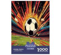 Artee con design calcistico Jigsaw Per Adulti Sport 1000 Pezzi Puzzle Decorazione Interna Unica Regalo Per Amore E Amico Per Gioco Familiare Gioco Education Stress Relief 38x26cm/1000pcs