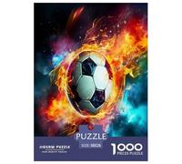 Artee con effetto fiamma nel calcio 1000 Pezzi Dinamico Puzzle Jigsaw Adulto Per Gioco Familiare Regalo Per Amore E Amico Decorazione Interna Unica Divertimento Gioco Stress Relief 38x26cm/1000pcs