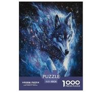 Artee con lupo che ulula Per Adulti Puzzle 1000 Pezzi Animale Jigsaw Gioco Education Decorazione Interna Unica Per Gioco Familiare Regalo Per Amore E Amico Stress Relief 38x26cm/1000pcs