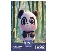 Artee del cucciolo di panda Animale 1000 Pezzi Puzzle Per Adulti Jigsaw Regalo Per Amore E Amico Per Gioco Familiare Decorazione Interna Unica Gioco Education Stress Relief 70x50cm/1000pcs