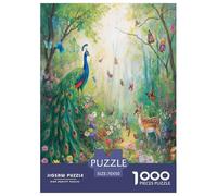 Artee della piuma di pavone 1000 Pezzi Animale Jigsaw Adulto Puzzle Decorazione Interna Unica Gioco Education Regalo Per Amore E Amico Per Gioco Familiare Stress Relief 70x50cm/1000pcs