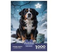 Artee montagna bernese Puzzle Adulto Jigsaw Canino 1000 Pezzi Per Gioco Familiare Divertimento Gioco Regalo Per Amore E Amico Decorazione Interna Unica Stress Relief 70x50cm/1000pcs
