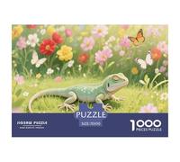 Artee rettile lucertola Adulto Animale 1000 Pezzi Jigsaw Puzzle Per Gioco Familiare Regalo Per Amore E Amico Decorazione Interna Unica Divertimento Gioco Stress Relief 70x50cm/1000pcs