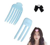 Artefatto a forma di teschio alto, artefatto per capelli con cranio alto, clip soffice per capelli a 3/6 denti, artefatto per capelli senza traccia, forcina per capelli naturalmente fissa sulla fronte
