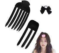 Artefatto a forma di teschio alto, artefatto per capelli con cranio alto, clip soffice per capelli a 3/6 denti, artefatto per capelli senza traccia, forcina per capelli naturalmente fissa sulla fronte