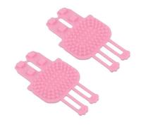 Artefatto solletico per animali domestici, 2 pezzi per auto-toelettatore per gatti, spazzola angolare per gatti, pettine per solletico per animali domestici, raschietto posteriore in silicone,