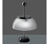 Artemide Alfa da tavolo con paralume di vetro Artemide