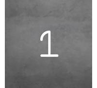 Artemide Alphabet of Light applique numero 1 Artemide