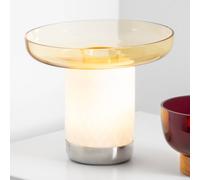Artemide Bontá Lampada da Tavolo Trasportabile Topazio con Piatto in Vetro