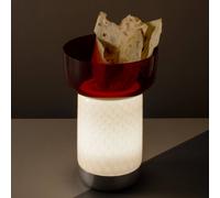Lampada Portatile Artemide Bontá Rosso con Ciotola in Vetro