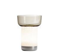 Artemide Bontá Lampada da Tavolo Portatile Grigio con Ciotola in Vetro