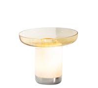 Artemide Bontá Lampada da Tavolo Trasportabile Topazio con Piatto in Vetro